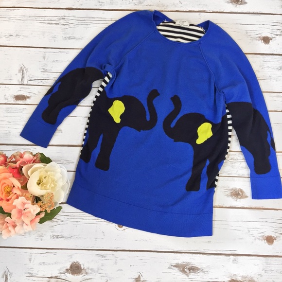 crown & ivy Sweaters - Crown & Ivy | Blue Elephant Sweater Size S